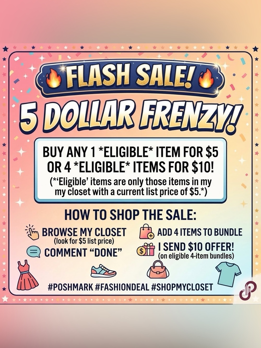 Flash Sale $5 Dollar Items
